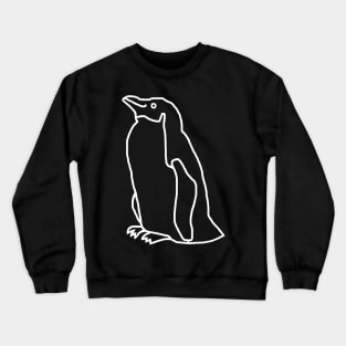 Ghost Penguin Minimal Style Crewneck Sweatshirt